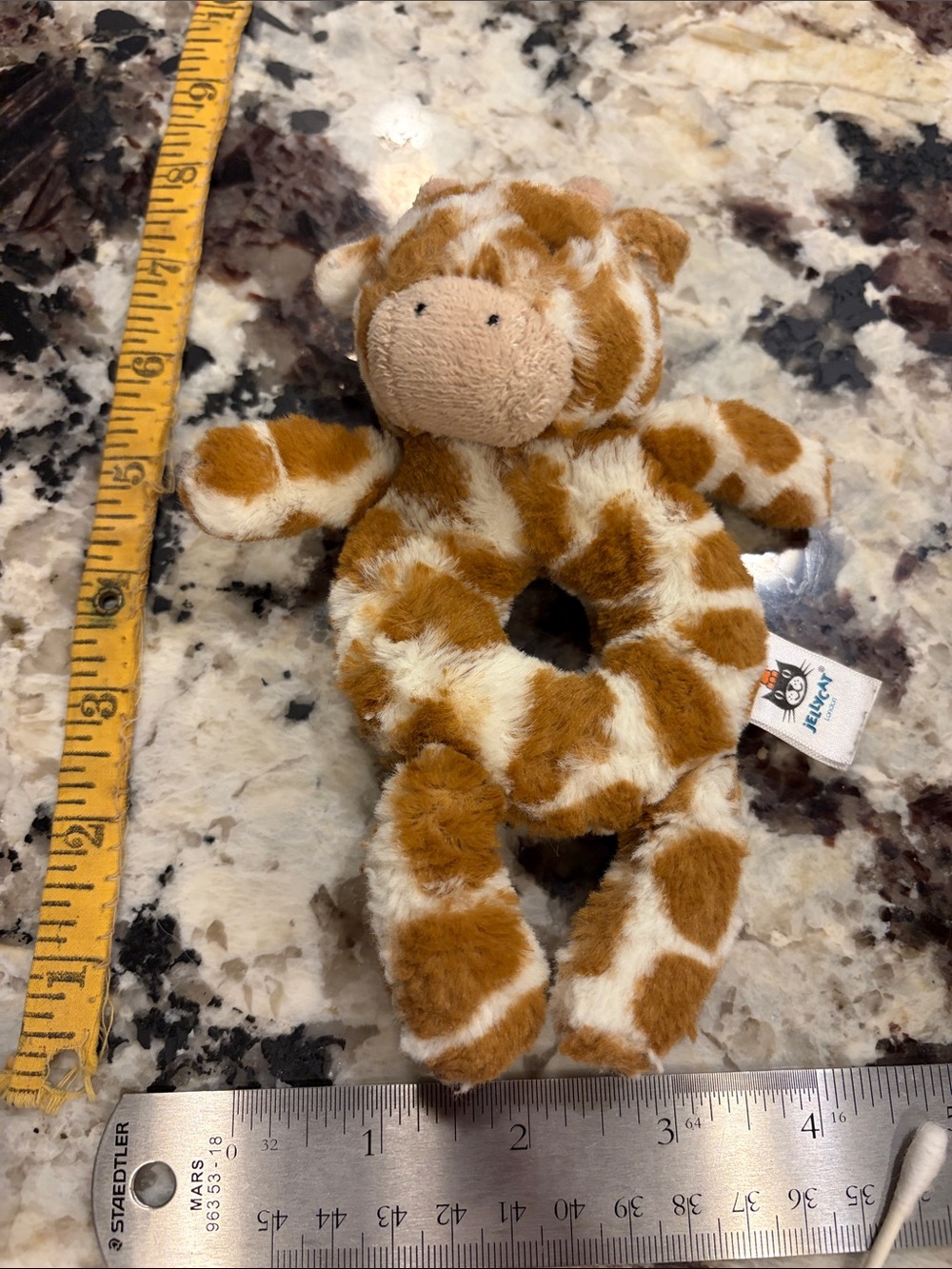 Jellycat Brown & Cream Giraffe Ring Plush Toy